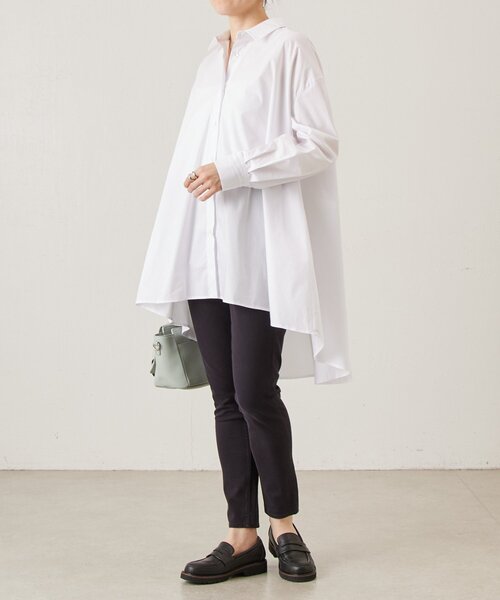 LIVETART（リヴェタート）の「フレアロングシャツ（シャツ/ブラウス・レディース・ブルー/ホワイト・FREE）」の19枚目の写真