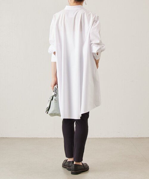 LIVETART（リヴェタート）の「フレアロングシャツ（シャツ/ブラウス・レディース・ブルー/ホワイト・FREE）」の20枚目の写真