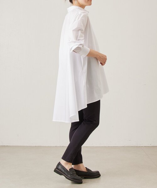 LIVETART（リヴェタート）の「フレアロングシャツ（シャツ/ブラウス・レディース・ブルー/ホワイト・FREE）」の21枚目の写真