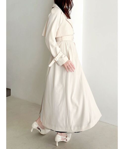 dazzlin（ダズリン）の「バックプリーツトレンチコート（トレンチコート・レディース・ベビーピンク/ブルー/ベージュ・FREE）」の12枚目の写真