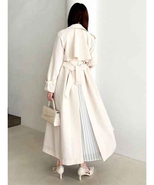 dazzlin（ダズリン）の「バックプリーツトレンチコート（トレンチコート・レディース・ベビーピンク/ブルー/ベージュ・FREE）」の13枚目の写真