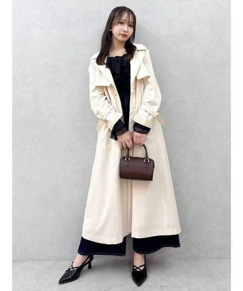 dazzlin（ダズリン）の「バックプリーツトレンチコート（トレンチコート・レディース・ベビーピンク/ブルー/ベージュ・FREE）」の15枚目の写真