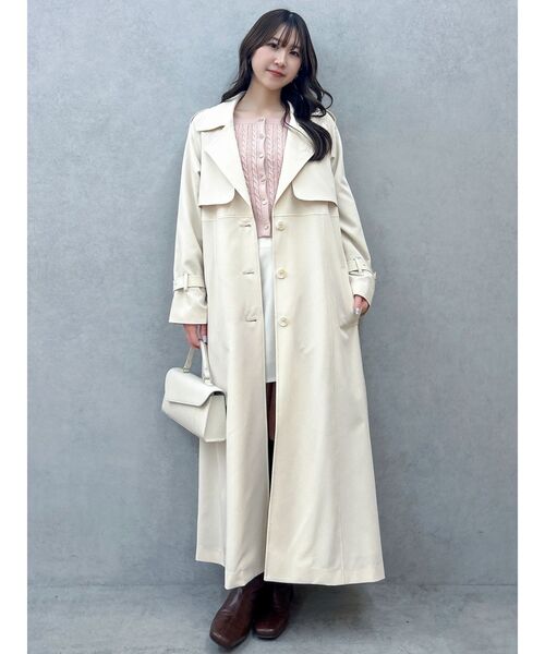 dazzlin（ダズリン）の「バックプリーツトレンチコート（トレンチコート・レディース・ベビーピンク/ブルー/ベージュ・FREE）」の18枚目の写真