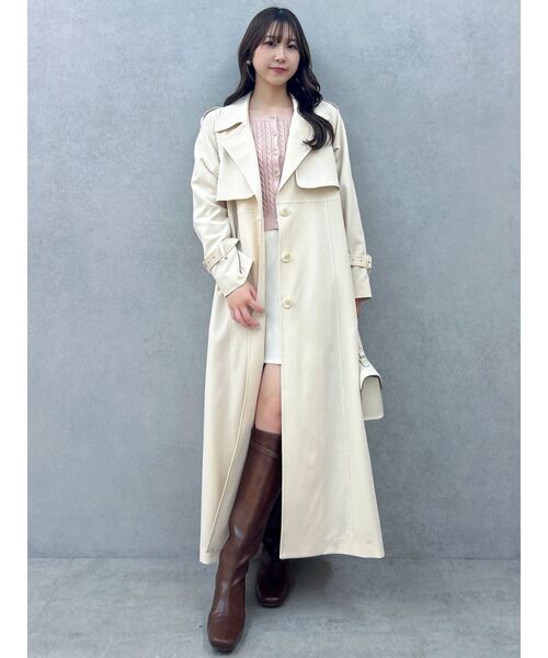 dazzlin（ダズリン）の「バックプリーツトレンチコート（トレンチコート・レディース・ベビーピンク/ブルー/ベージュ・FREE）」の19枚目の写真