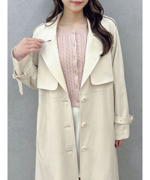 dazzlin（ダズリン）の「バックプリーツトレンチコート（トレンチコート・レディース・ベビーピンク/ブルー/ベージュ・FREE）」の20枚目の写真