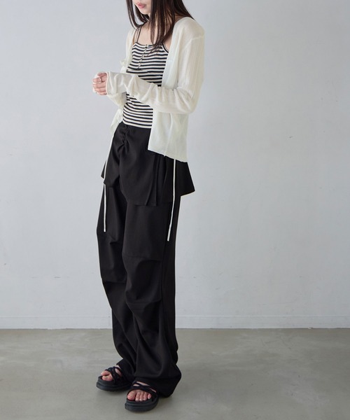 CHAN ME(チャンミ)の「スカートレイヤードワイドパンツ(その他パンツ・レディース・ブラック・MEDIUM/LARGE)」の5枚目の写真