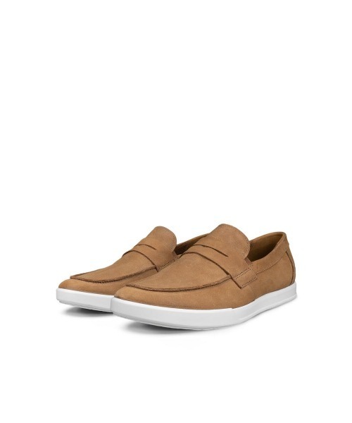 ECCO(エコー)の「ECCO ON/OFF兼用 通勤靴 TRAVEL メンズ 本革 ローファー(ローファー・メンズ・ブラウン・42)」の1枚目の写真