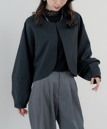 【refinedworks】セットアップ 対応◎ ランタン袖ジャケット