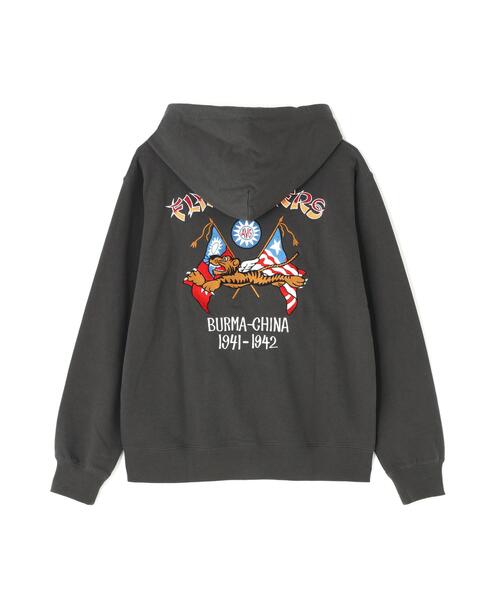WEB&DEPOT限定》EMB F-TIGERS ZIP UP HOODIE / 刺繍 フライング