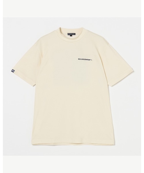 ROSASEN(ロサーセン)の「【Rosasen/GOLF】 ハダサラ冷感 プリント半袖モックネック(ポロシャツ・メンズ・ホワイト/ネイビー・48/52/50)」の4枚目の写真