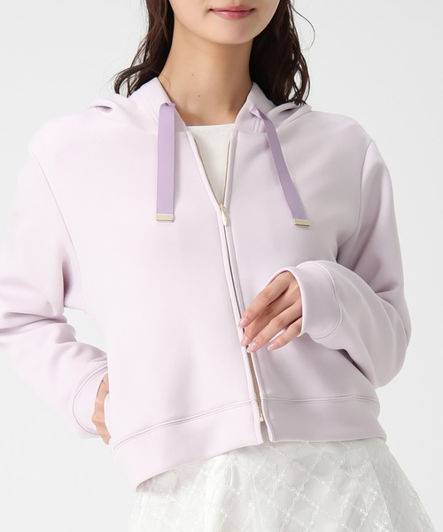 MISCH MASCH(ミッシュマッシュ)の「2026春夏新作 グログランリボンダンボールジップパーカー(パーカー・レディース・ブルー/ホワイト/ピンク/ネイビー・フリ-)」の4枚目の写真