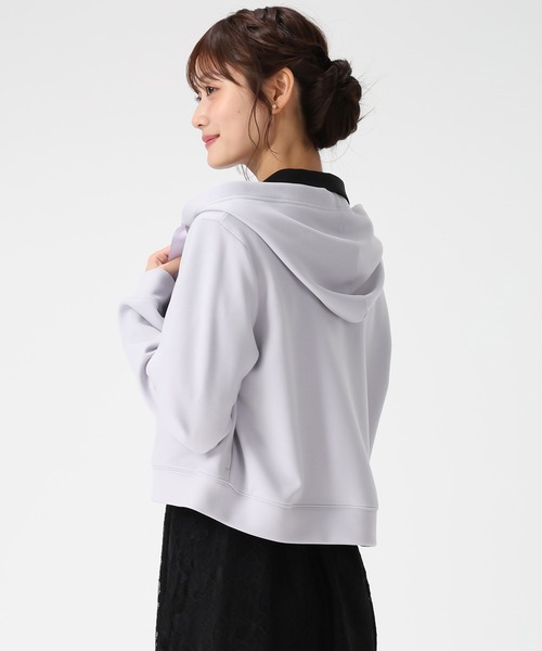 MISCH MASCH(ミッシュマッシュ)の「2026春夏新作 グログランリボンダンボールジップパーカー(パーカー・レディース・ブルー/ホワイト/ピンク/ネイビー・フリ-)」の9枚目の写真