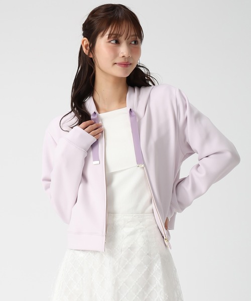 MISCH MASCH(ミッシュマッシュ)の「2026春夏新作 グログランリボンダンボールジップパーカー(パーカー・レディース・ブルー/ホワイト/ピンク/ネイビー・フリ-)」の14枚目の写真