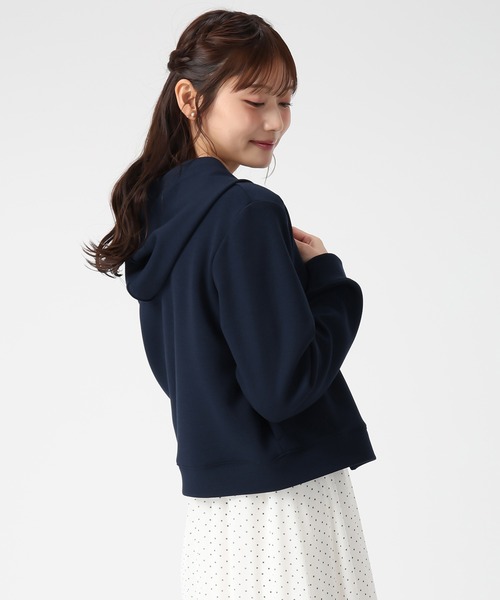 MISCH MASCH(ミッシュマッシュ)の「2026春夏新作 グログランリボンダンボールジップパーカー(パーカー・レディース・ブルー/ホワイト/ピンク/ネイビー・フリ-)」の8枚目の写真