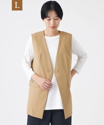 【L】【マシンウォッシャブル】テックスブリッドVネックジレ