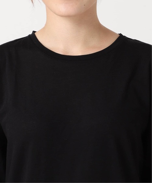 JOURNAL STANDARD(ジャーナルスタンダード)の「《追加》クルーネックシアーロングTシャツ(Tシャツ/カットソー・レディース・バーガンディー/キャメル/ホワイト/ストーン・FREE)」の7枚目の写真