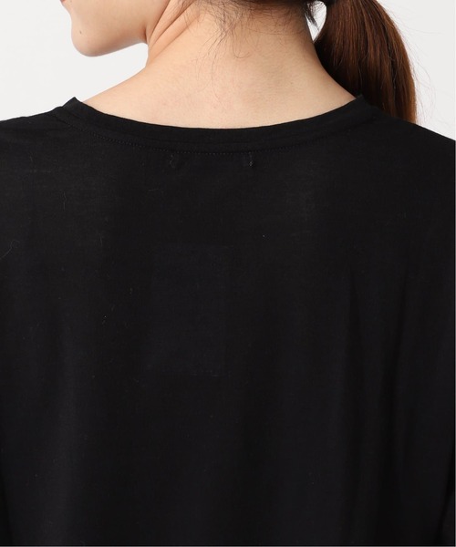 JOURNAL STANDARD(ジャーナルスタンダード)の「《追加》クルーネックシアーロングTシャツ(Tシャツ/カットソー・レディース・バーガンディー/キャメル/ホワイト/ストーン・FREE)」の8枚目の写真