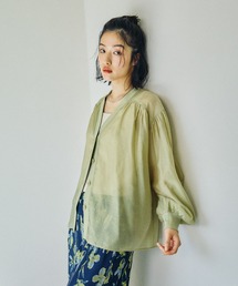 LEPSIM | シアーリブシャツカーディガン　639514(シャツ/ブラウス)