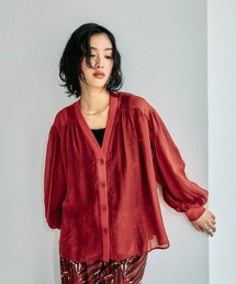 LEPSIM | シアーリブシャツカーディガン　639514(シャツ/ブラウス)