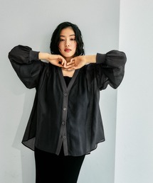 LEPSIM | シアーリブシャツカーディガン　639514(シャツ/ブラウス)