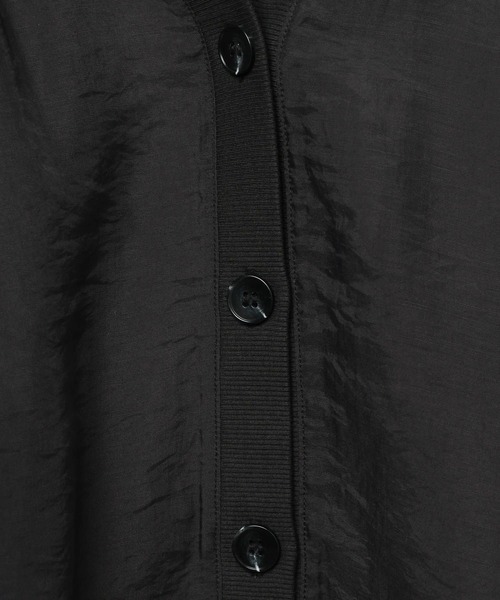 LEPSIM（レプシィム）の「シアーリブシャツカーディガン　639514（シャツ/ブラウス・レディース・チャコールグレー/ナチュラル/レッド/ベージュ/ブラック・FREE）」の12枚目の写真