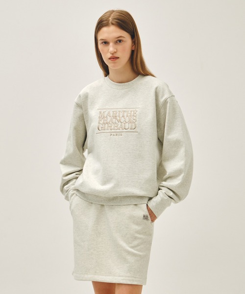 CLASSIC LOGO EMBROIDERY SWEATSHIRT（パーカー）｜MARITHE + FRANCOIS