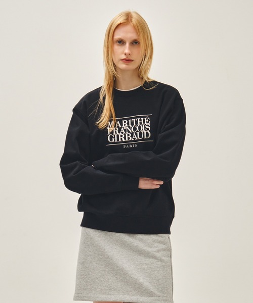CLASSIC LOGO EMBROIDERY SWEATSHIRT（パーカー）｜MARITHE + FRANCOIS