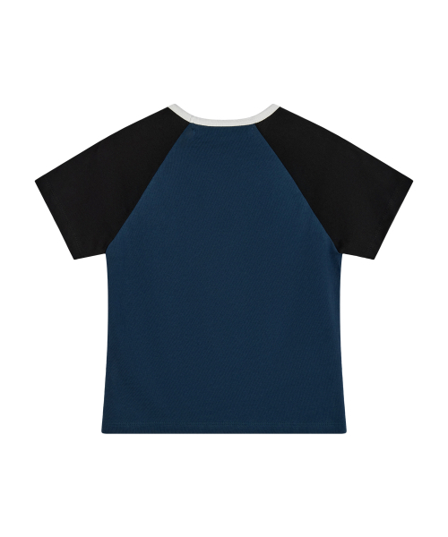 Rest&Recreation(レストアンドレクリエーション)の「RAGLAN HALF SLEEVE TOP - NAVY(Tシャツ/カットソー・レディース・その他・MEDIUM/SMALL)」の2枚目の写真