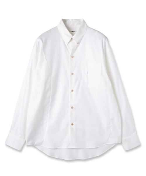 Jieda（ジエダ）の「【Jieda/ジエダ】SWITCHING SHIRT（シャツ/ブラウス・メンズ・ストライプ/ホワイト/サックスブルー・1/2）」の2枚目の写真