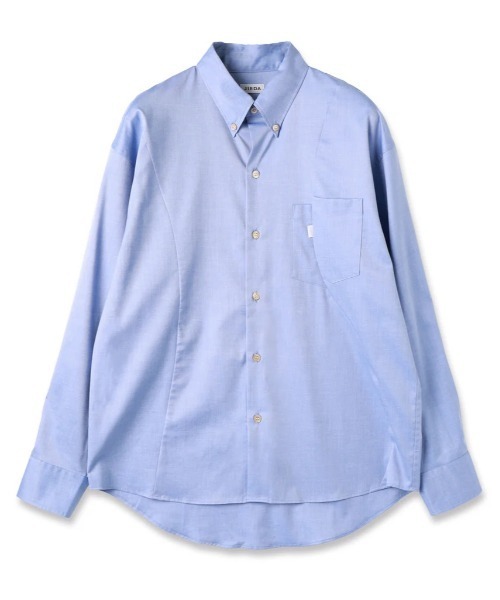 Jieda（ジエダ）の「【Jieda/ジエダ】SWITCHING SHIRT（シャツ/ブラウス・メンズ・ストライプ/ホワイト/サックスブルー・1/2）」の3枚目の写真