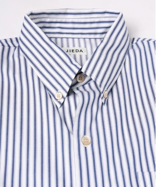 Jieda（ジエダ）の「【Jieda/ジエダ】SWITCHING SHIRT（シャツ/ブラウス・メンズ・ストライプ/ホワイト/サックスブルー・1/2）」の20枚目の写真