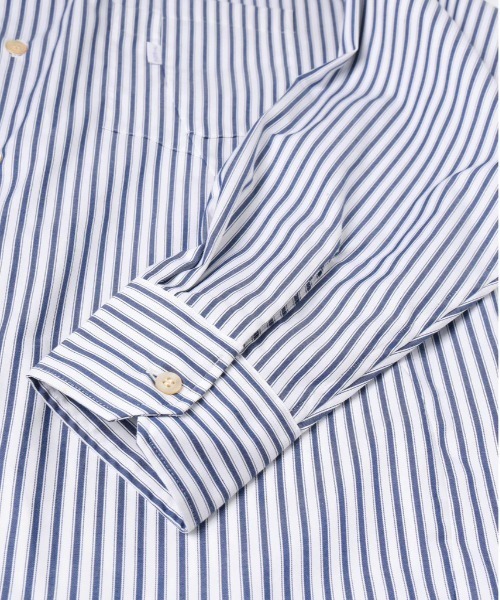Jieda（ジエダ）の「【Jieda/ジエダ】SWITCHING SHIRT（シャツ/ブラウス・メンズ・ストライプ/ホワイト/サックスブルー・1/2）」の18枚目の写真