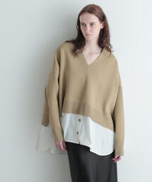 LE PHIL（ルフィル）の「◆レイヤードプルオーバー（ニット/セーター）」