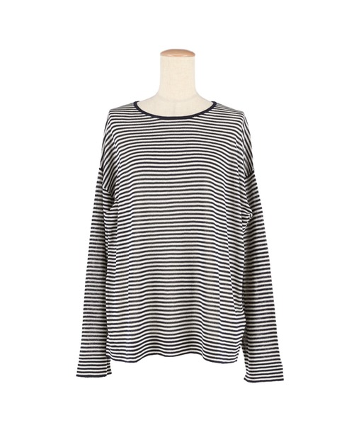 coca（coca）（コカ）の「シアーニットトップス（Tシャツ/カットソー・レディース・ブラック/ネイビー・M/L）」の21枚目の写真