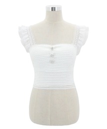 JilLA | Flying Sleeve Frill Lace Tops / フライングスリーブフリルレーストップス(シャツ/ブラウス)