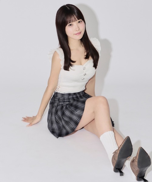 JilLA（ジルア）の「Flying Sleeve Frill Lace Tops / フライングスリーブフリルレーストップス（シャツ/ブラウス・レディース・ホワイト/ブラック・FREE）」の8枚目の写真