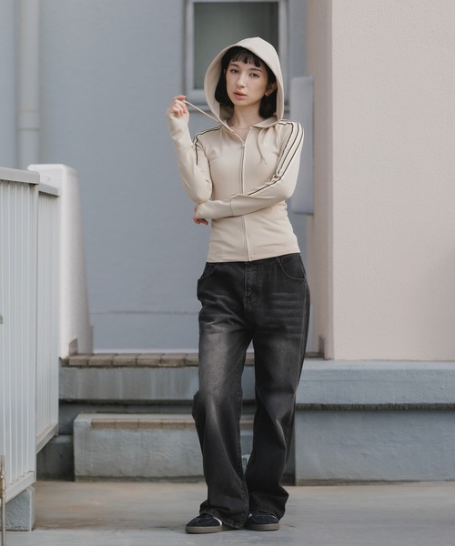 adidas（アディダス）の「adidas/アディダス HOODED TREFOIL ZIP TOP