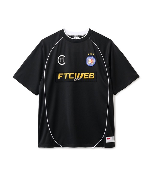 FTC（エフティーシー）の「PIPING SOCCER JERSEY（Tシャツ/カットソー・メンズ・ブラック/ホワイト/オレンジ・MEDIUM/X-LARGE/LARGE）」の2枚目の写真