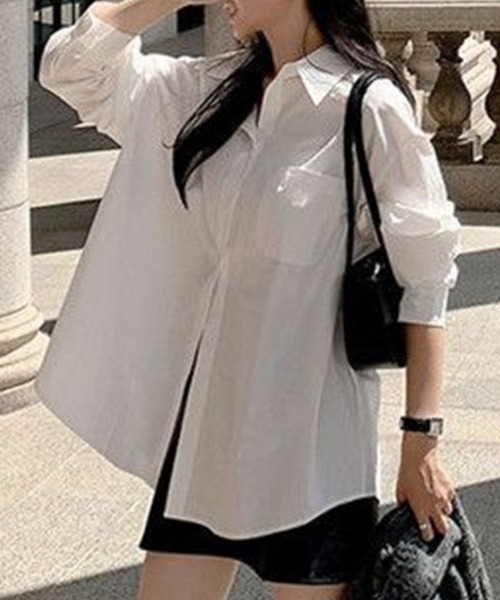 SallyLunn(サリーラン)の「マルチオーバーシャツ(シャツ/ブラウス・レディース・ホワイト・LARGE/MEDIUM)」の3枚目の写真