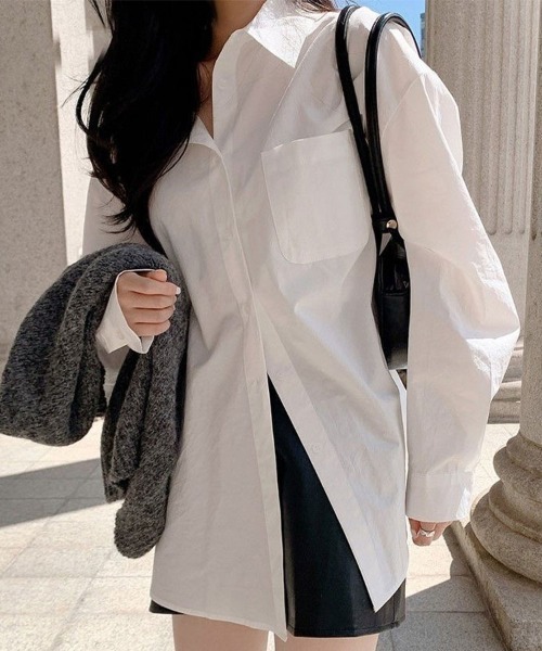 SallyLunn(サリーラン)の「マルチオーバーシャツ(シャツ/ブラウス・レディース・ホワイト・LARGE/MEDIUM)」の4枚目の写真