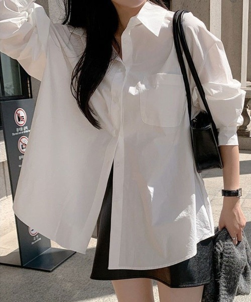 SallyLunn(サリーラン)の「マルチオーバーシャツ(シャツ/ブラウス・レディース・ホワイト・LARGE/MEDIUM)」の5枚目の写真