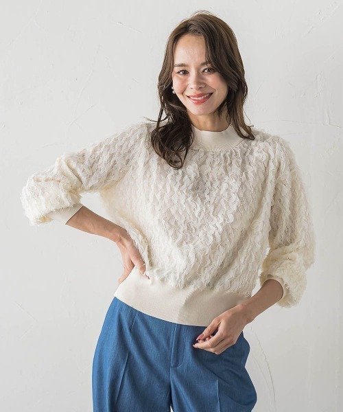 Viaggio Blu（ビアッジョブルー）の「FAIRY AIRYブラウス（シャツ/ブラウス・レディース・ホワイト/ブラック・S/M）」の4枚目の写真