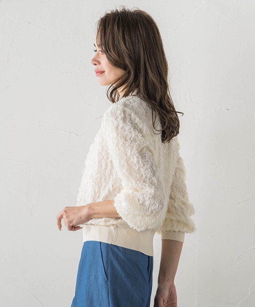 Viaggio Blu（ビアッジョブルー）の「FAIRY AIRYブラウス（シャツ/ブラウス・レディース・ホワイト/ブラック・S/M）」の5枚目の写真