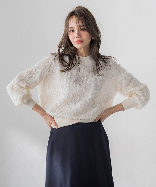 Viaggio Blu（ビアッジョブルー）の「FAIRY AIRYブラウス（シャツ/ブラウス・レディース・ホワイト/ブラック・S/M）」の18枚目の写真