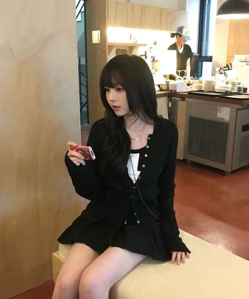 SETUP-EXE(セットアップイーエックスイー)の「LOGO CROSS SLEEVELESS TOP / BLACK(Tシャツ/カットソー・レディース・その他・OS)」の8枚目の写真