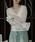 Ezick�i�G�W�b�N�j�́ucombination lace frill V�l�b�N���[�X�p�b�h�t���C���i�[�Z�b�g�iT�V���c/�J�b�g�\�[�j�v�b�A�C�{���[
