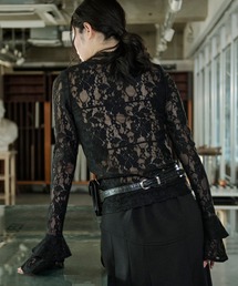 Ezick | combination lace frill Vネックレースパッド付きインナーセット(Tシャツ/カットソー)