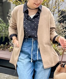 NOLLEY’S | ウォッシャブルFRINGE LIGHT JACKET(ノーカラージャケット)