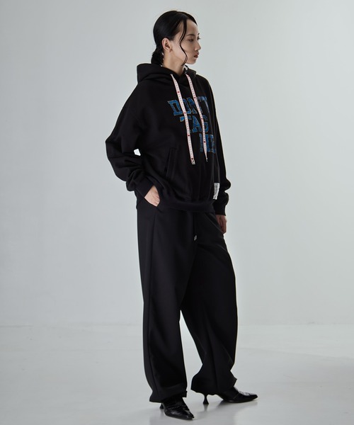 Maison MIHARA YASUHIRO(メゾンミハラヤスヒロ)の「【MIHARA YASUHIRO/ミハラヤスヒロ】WOOLY TEXTURE EASY TROUSERS/ウーリーテクスチャーイージートラウザー(スラックス・レディース・ベージュ/ブラック・36/38)」の7枚目の写真