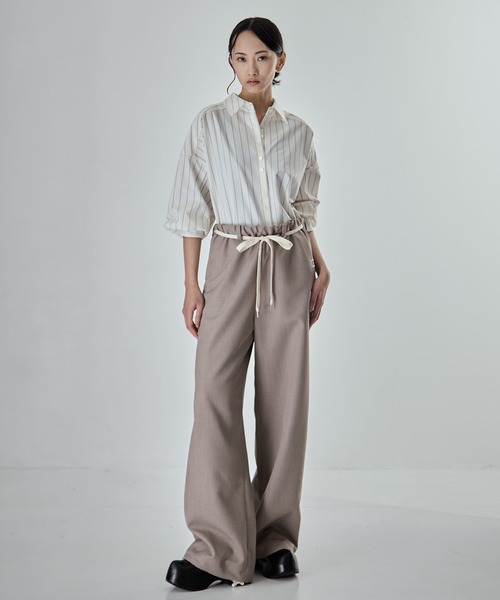 MIHARA YASUHIRO/ミハラヤスヒロ】WOOLY TEXTURE EASY TROUSERS